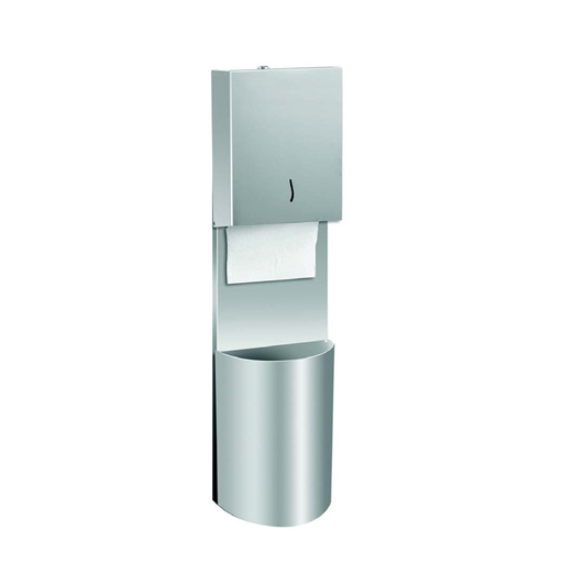 MAXİFLOW ÇÖP KOVALI KAĞITLIK 400'LÜK OVAL-105X27,5X12CM-S.S.430 KALİTE
